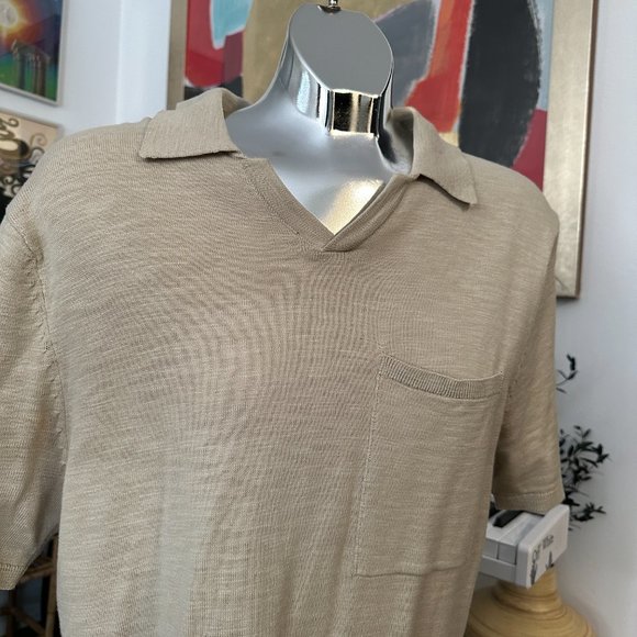 Thin Knit Polo Shirt - Picture 2 of 3